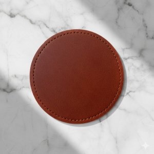 雙面PU皮革杯墊單入 (4色可選)