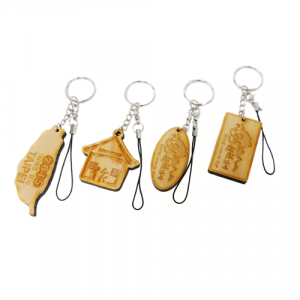 WOOD01  檜木鑰匙圈&手機吊飾(中)