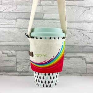 SS13-飲料杯套提袋/環保杯套(可滿版全彩印製)