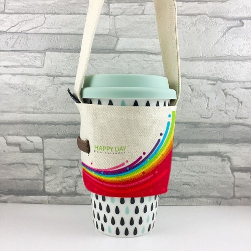 SS13-飲料杯套提袋/環保杯套(可滿版全彩印製)