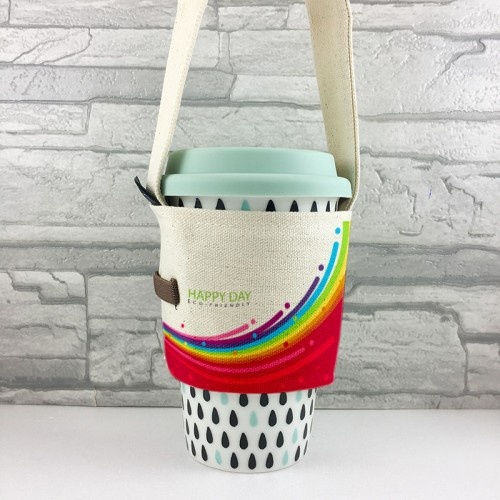 SS13-飲料杯套提袋/環保杯套(可滿版全彩印製)